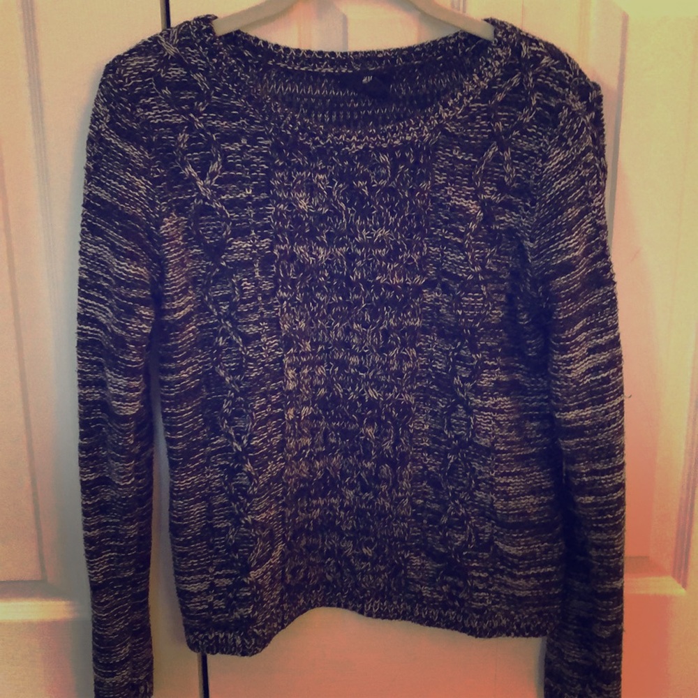 Cable knit sweater